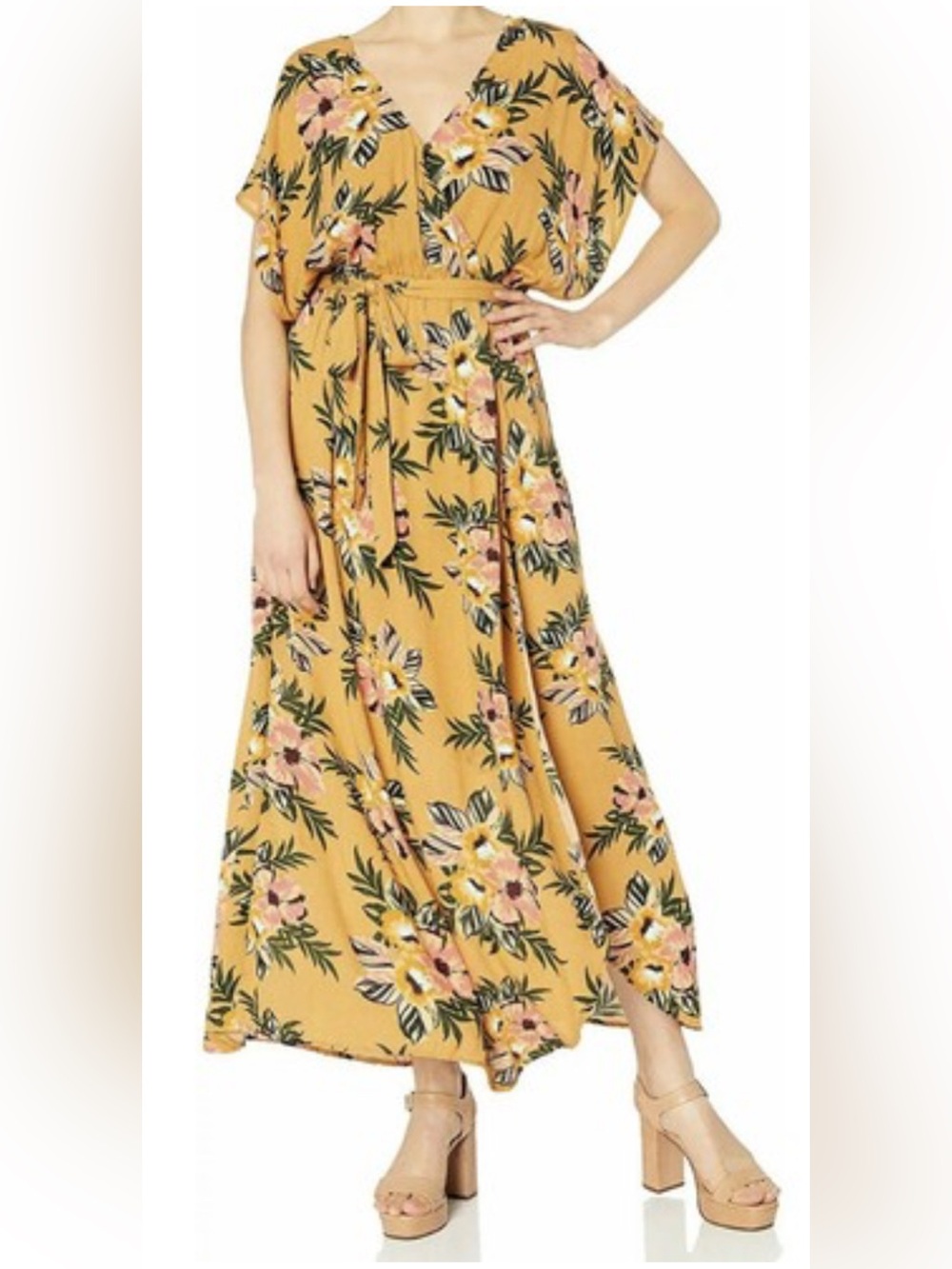 Rip Curl Sunchasers Tropical Printed Maxi dress size L new without tags!